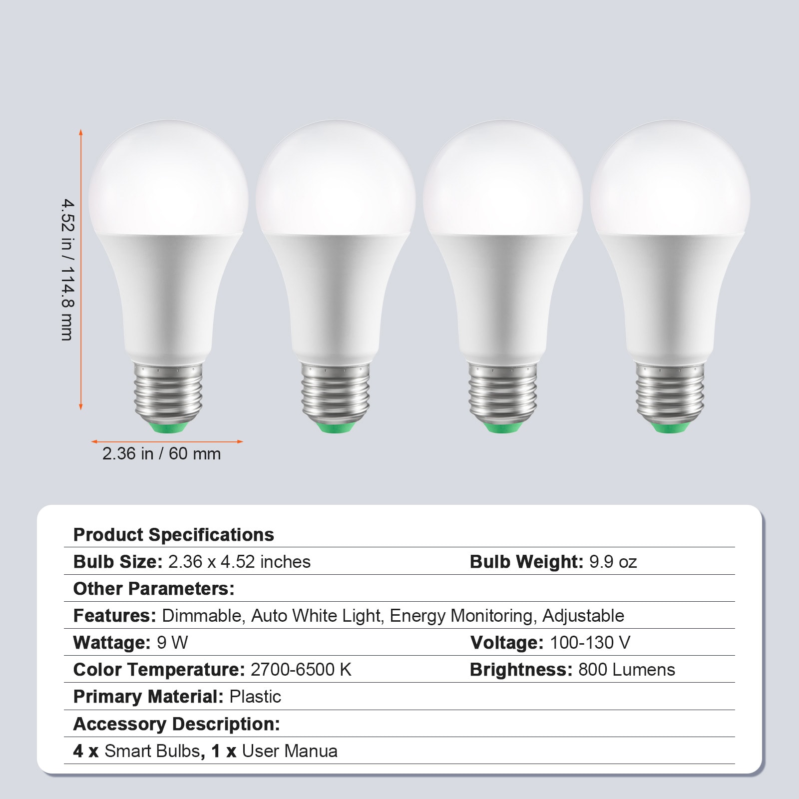 Smart Led Light Bulbs Rgb Multicolor With Smart Home Control_voghion.com